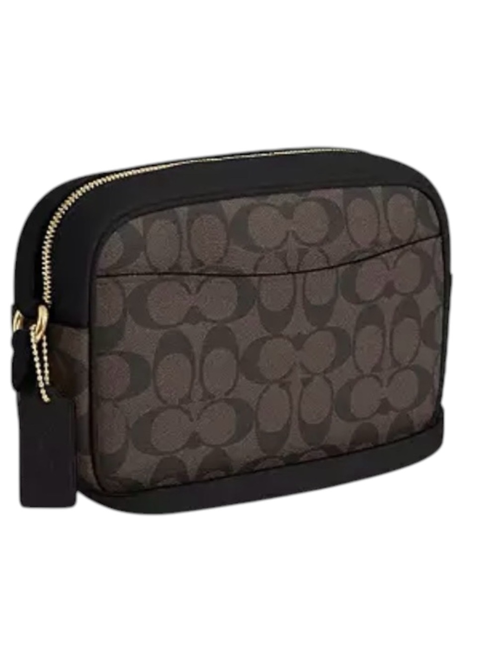 COACH Jamie Camera Crossbody Bag, Brown Signature Coated Canvas Bag - Picture 2 of 9